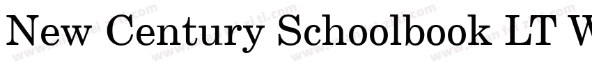 New Century Schoolbook LT W01Rm字体转换